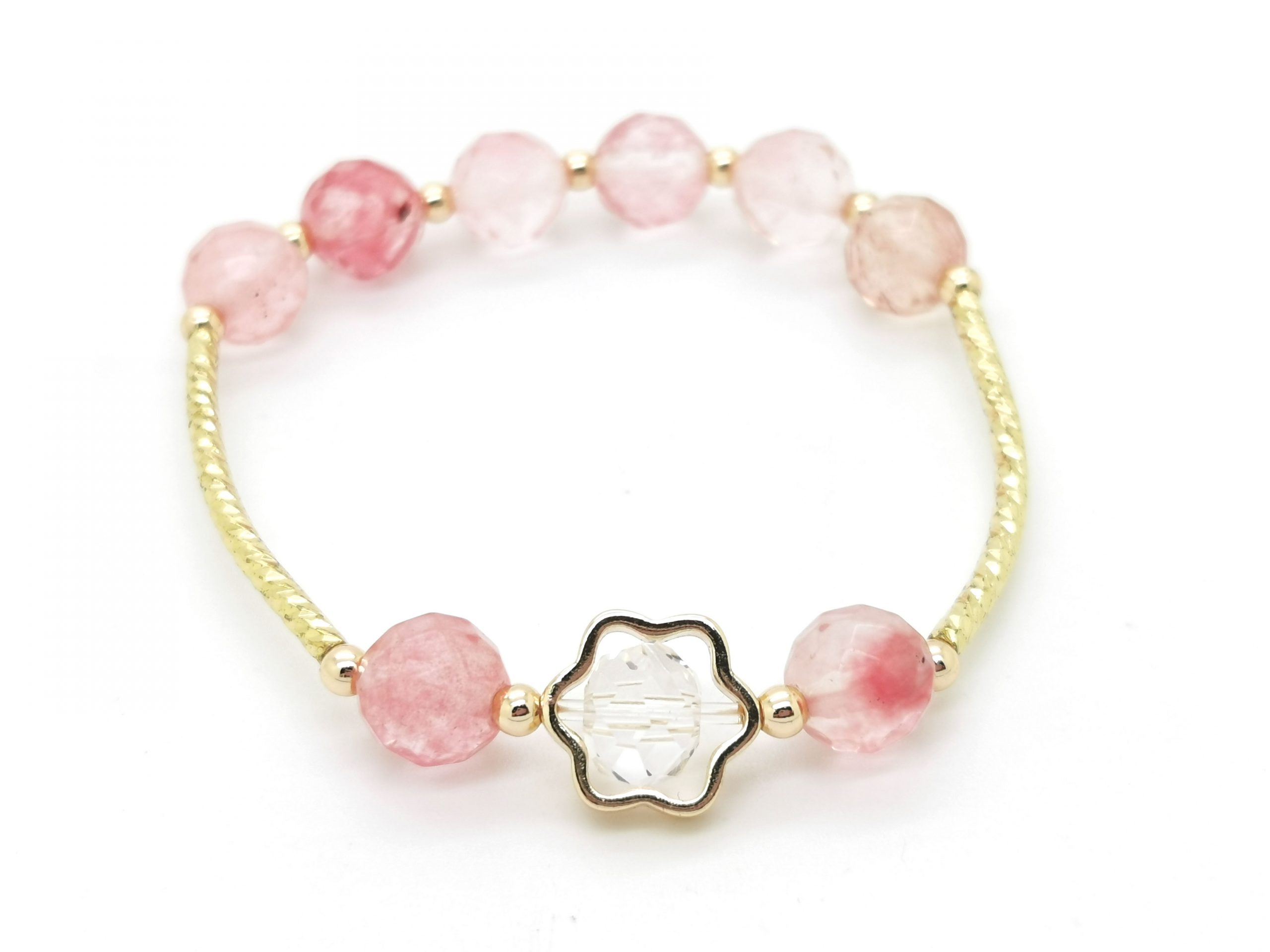 Watermelon Quartz Bracelet